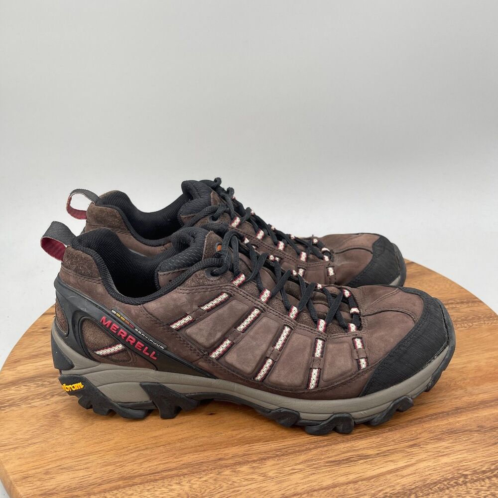 Merrell Outland Shoes Mens Size 11 Brown Suede Trail Hiking Ortholite Sneakers